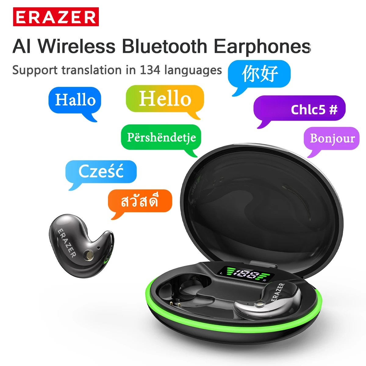 Type C Wired Earphones With Mic - EARZER XF58 Headphone Bluetooth In-Ear Dengan