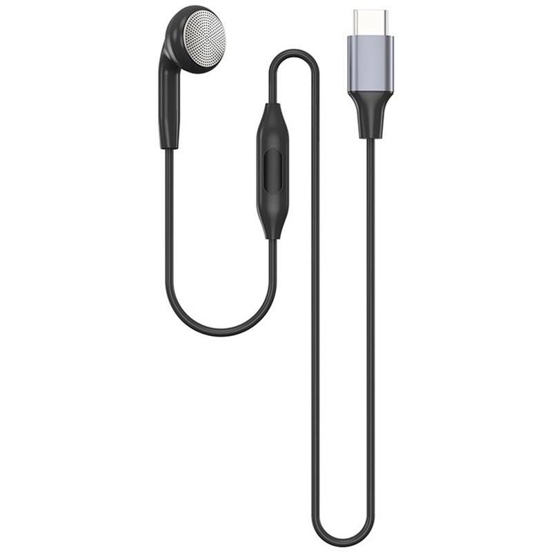 Type C Wired Earphones With Mic - DT75BG Tipe C Earbud Tunggal dengan