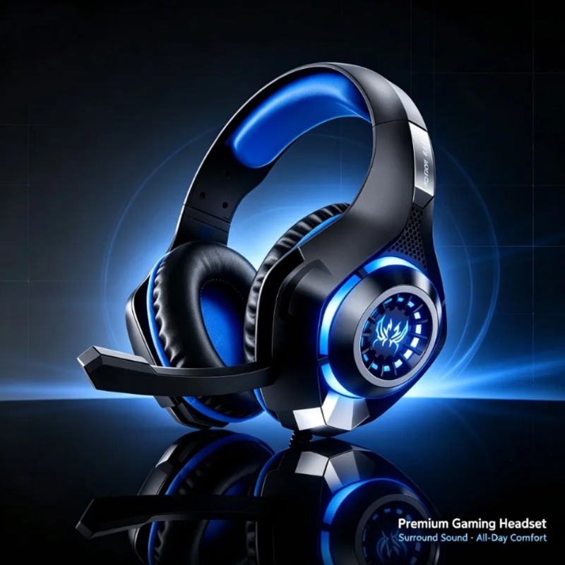 Headset Gaming Berkabel Over E - Gaming Headset With Mic Rgb ulasan dan harga