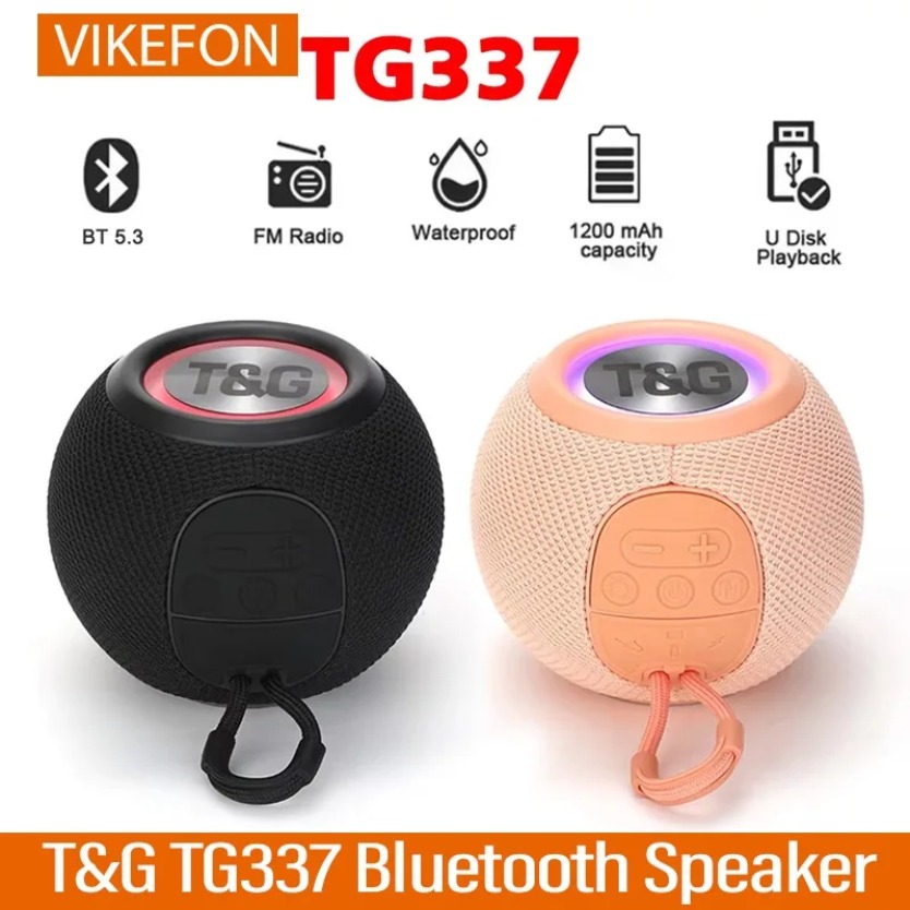 TG337 TWS Speaker Bluetooth Ba - Portable Bluetooth Speaker Waterproof Ipx7 ulasan dan harga