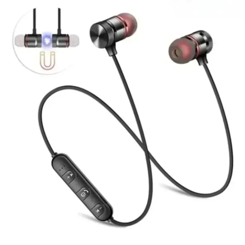1-4Pcs Earphone Bluetooth Neck - Magnetic Neckband Sports Earphones ulasan dan harga