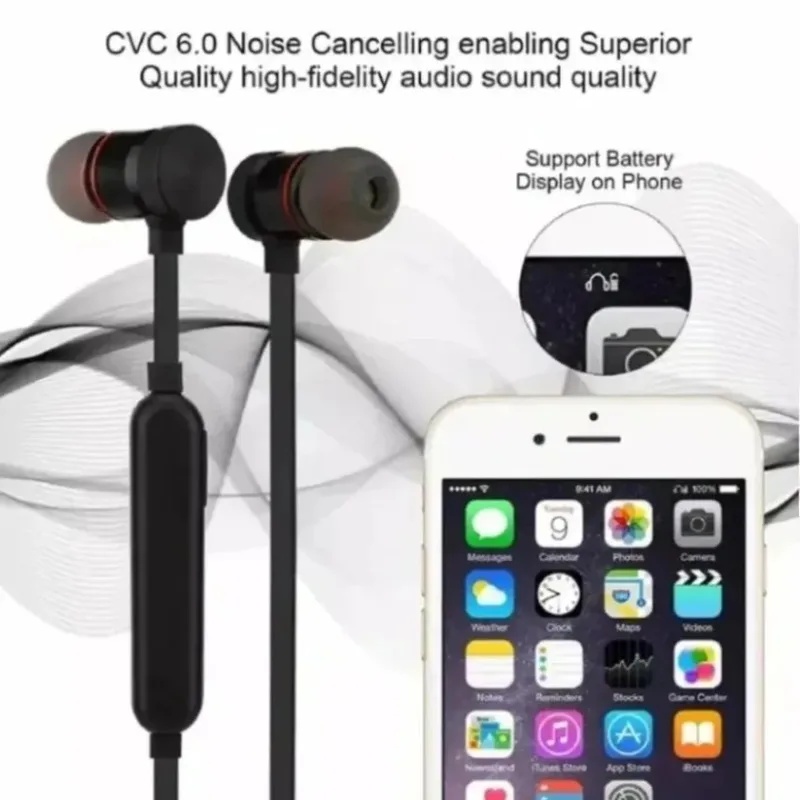 1-4Pcs Earphone Bluetooth Neck - Magnetic Neckband Sports Earphones ulasan dan harga