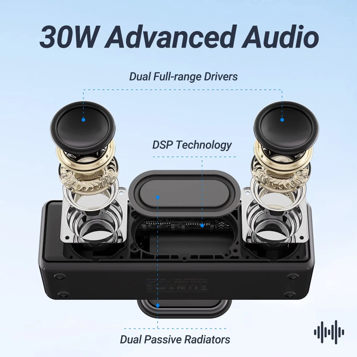 BOGASING M8 Speaker Bluetooth  - Portable Bluetooth Speaker Waterproof Ipx7 ulasan dan harga