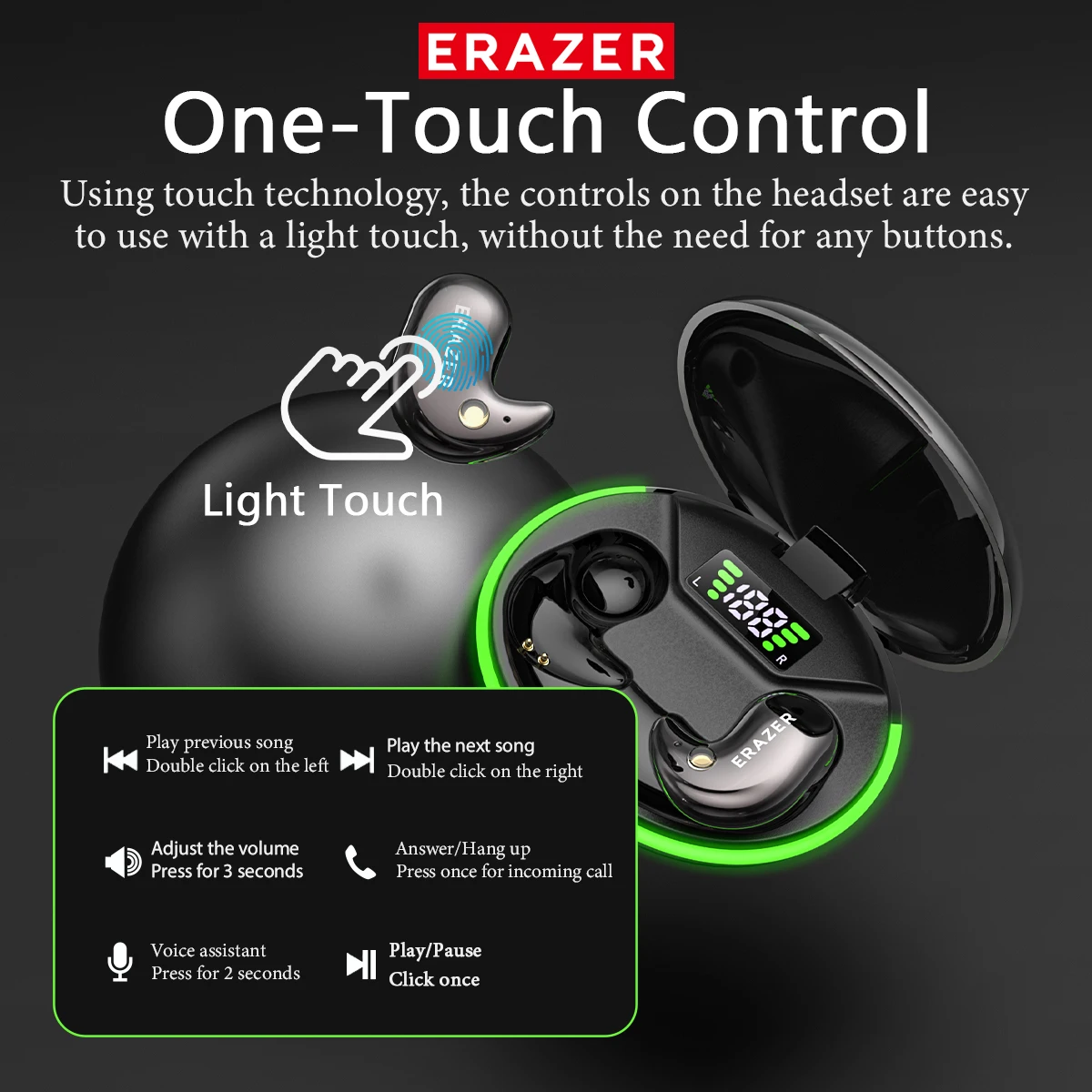 EARZER XF58 Headphone Bluetoot - Type C Wired Earphones With Mic ulasan dan harga