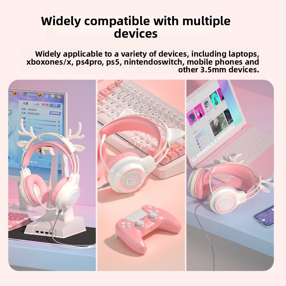 Earphone Gaming RGB dengan Mik - Gaming Headset With Mic Rgb ulasan dan harga